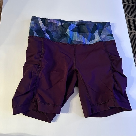 Lululemon Speed Track Short Deep Zinfandel / Pretty Prism Multi size 4 W7F96S - Picture 7 of 10